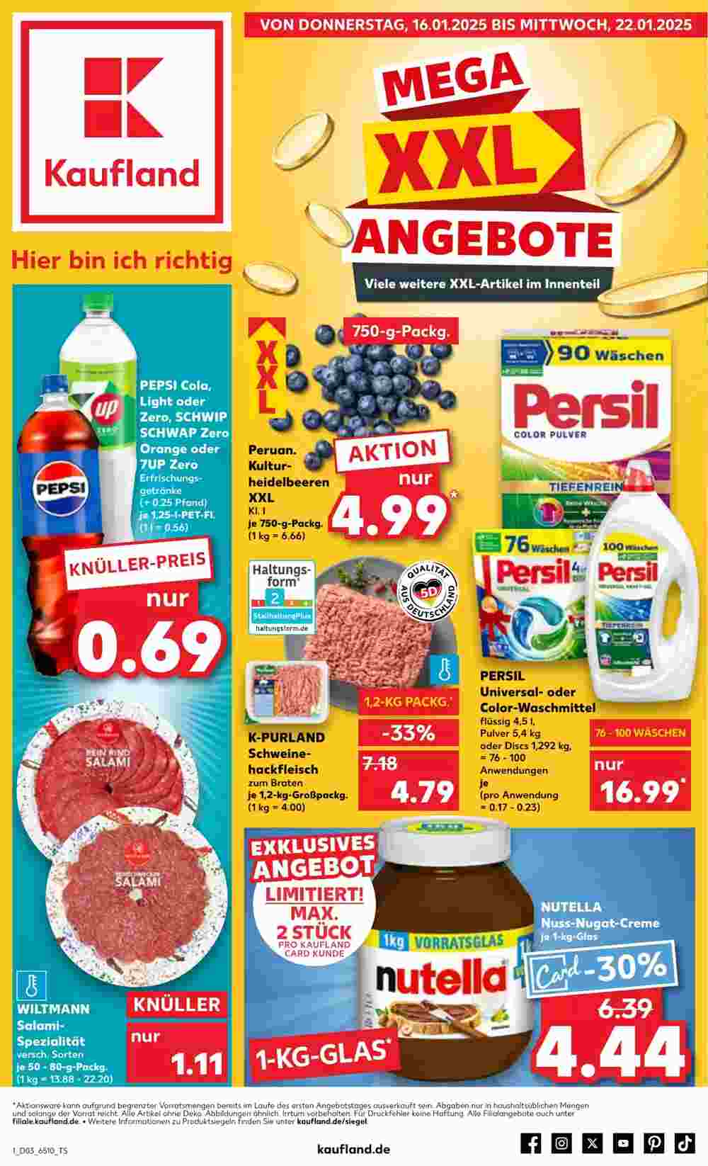 Kaufland Prospekt (ab 16.01.2025) zum Blättern - Seite 1