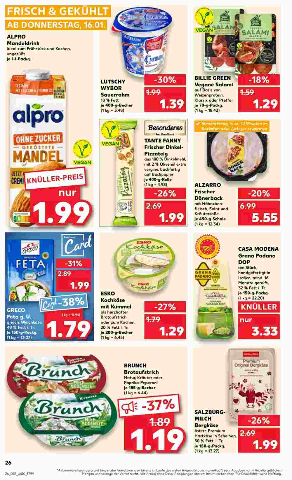 Kaufland Prospekt (ab 16.01.2025) zum Blättern - Seite 26