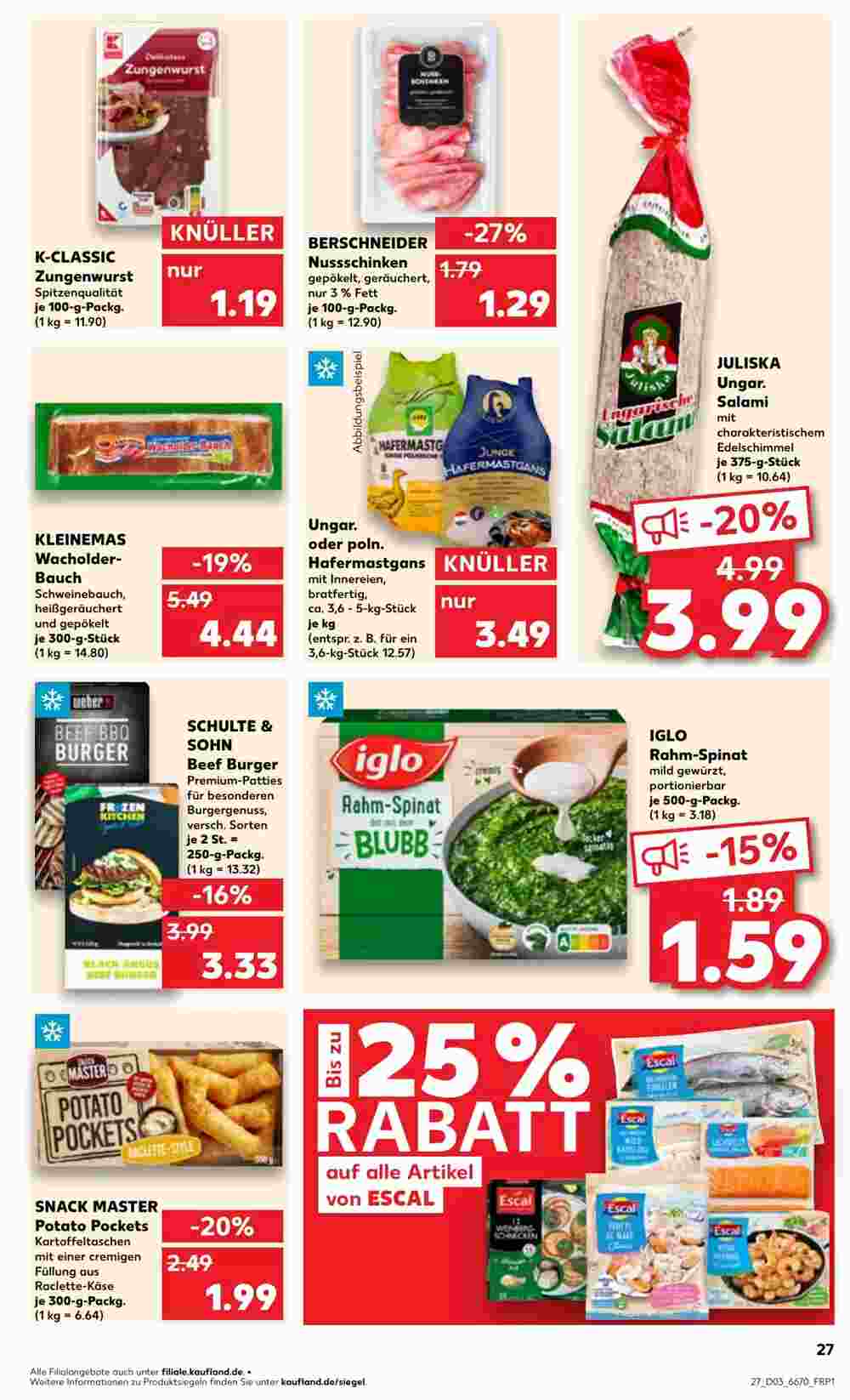 Kaufland Prospekt (ab 16.01.2025) zum Blättern - Seite 27