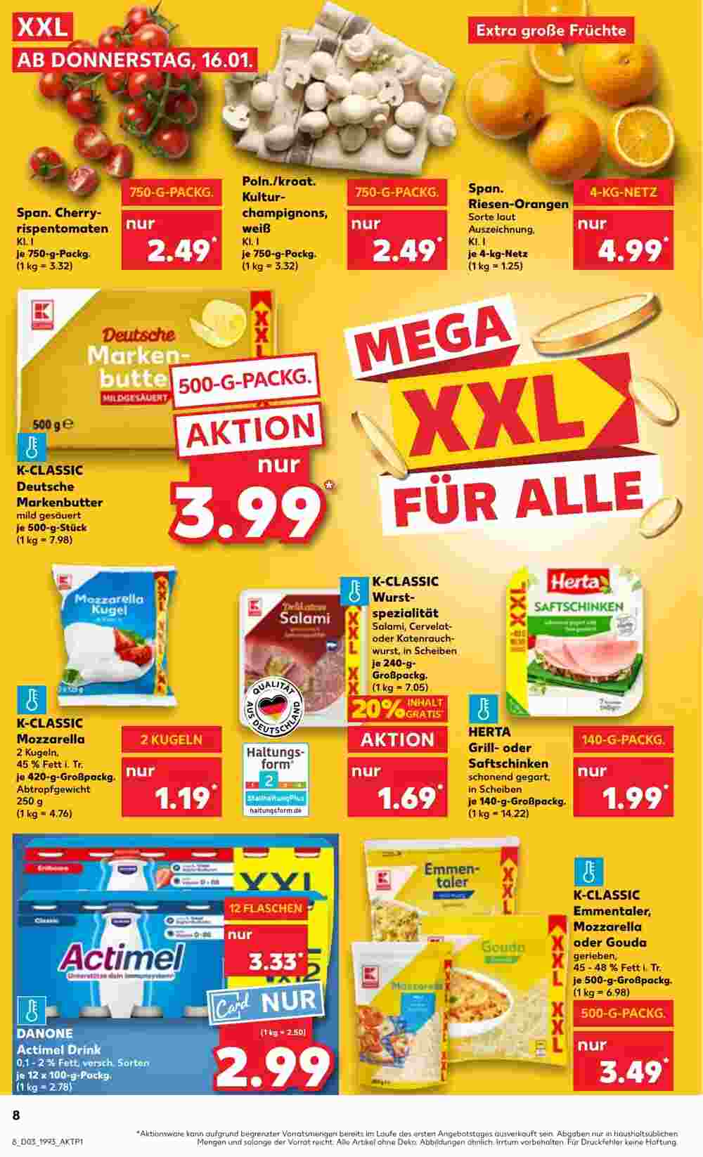 Kaufland Prospekt (ab 16.01.2025) zum Blättern - Seite 8