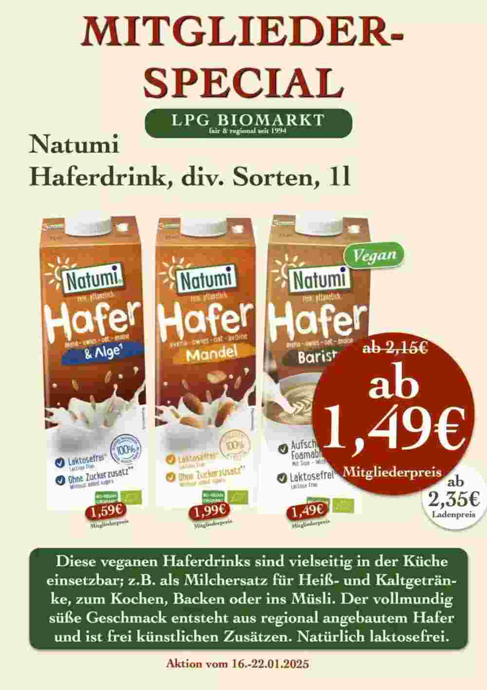 LPG Biomarkt Prospekt (ab 16.01.2025) zum Blättern - Seite 9