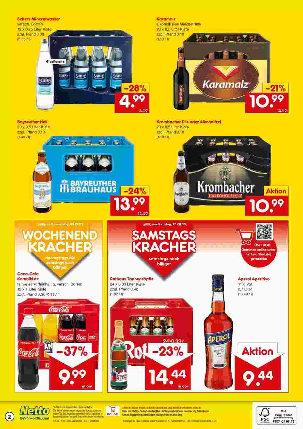 Netto Getränke Discount Prospekt (ab 19.01.2025) zum Blättern - Seite 2