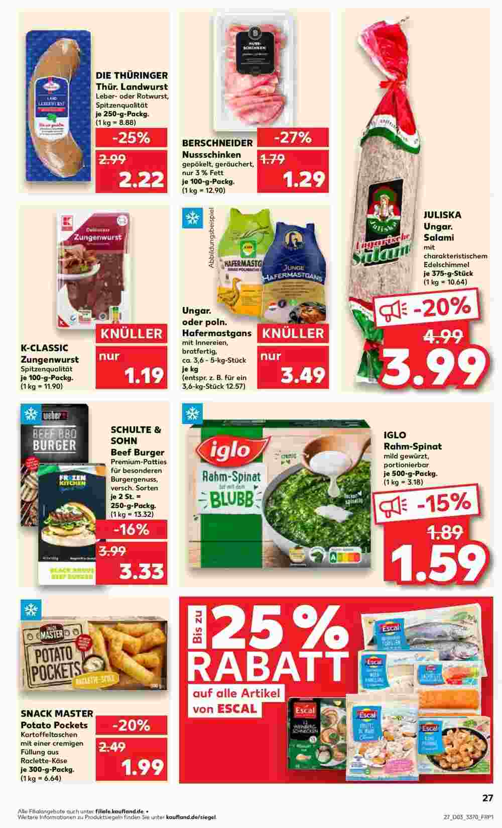 Kaufland Prospekt (ab 19.01.2025) zum Blättern - Seite 40