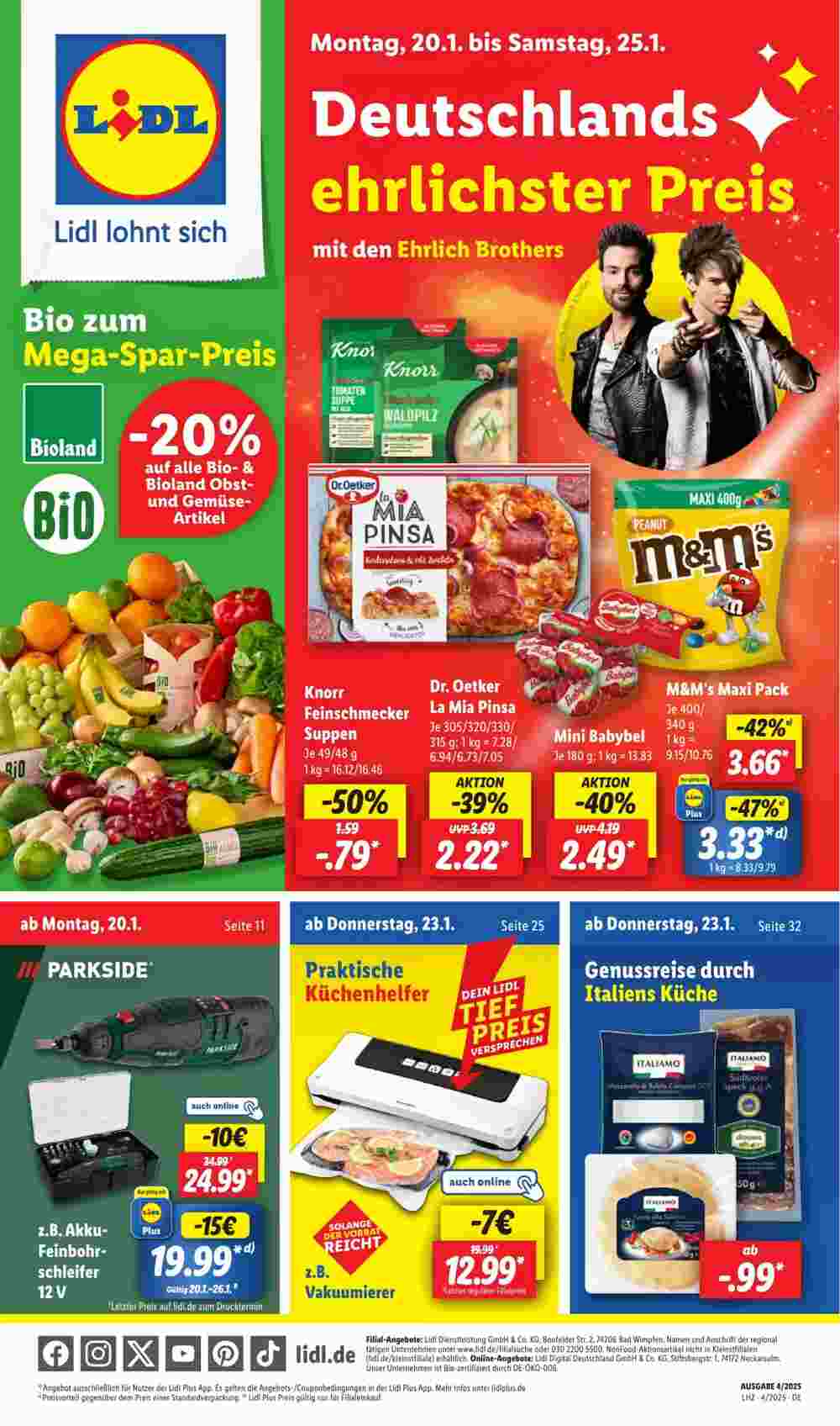 Lidl Prospekt (ab 20.01.2025) zum Blättern - Seite 1