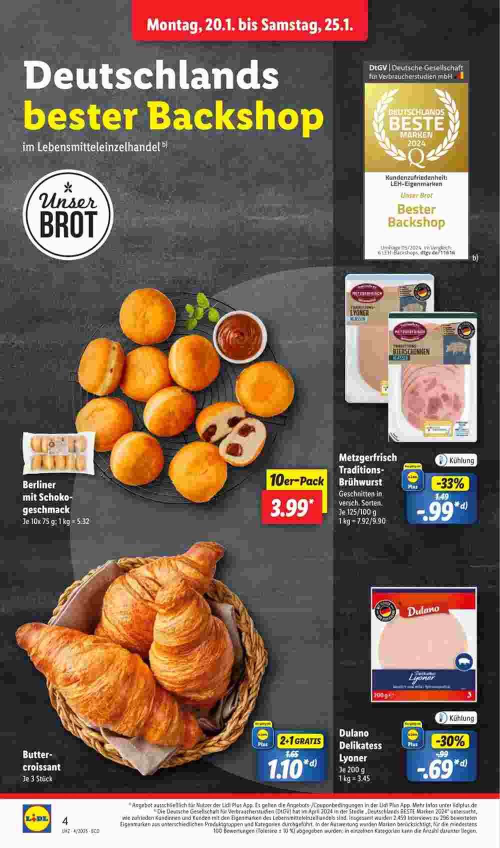 Lidl Prospekt (ab 20.01.2025) zum Blättern - Seite 4