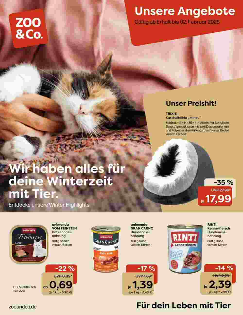 Zoo & Co Prospekt (ab 23.01.2025) zum Blättern - Seite 1