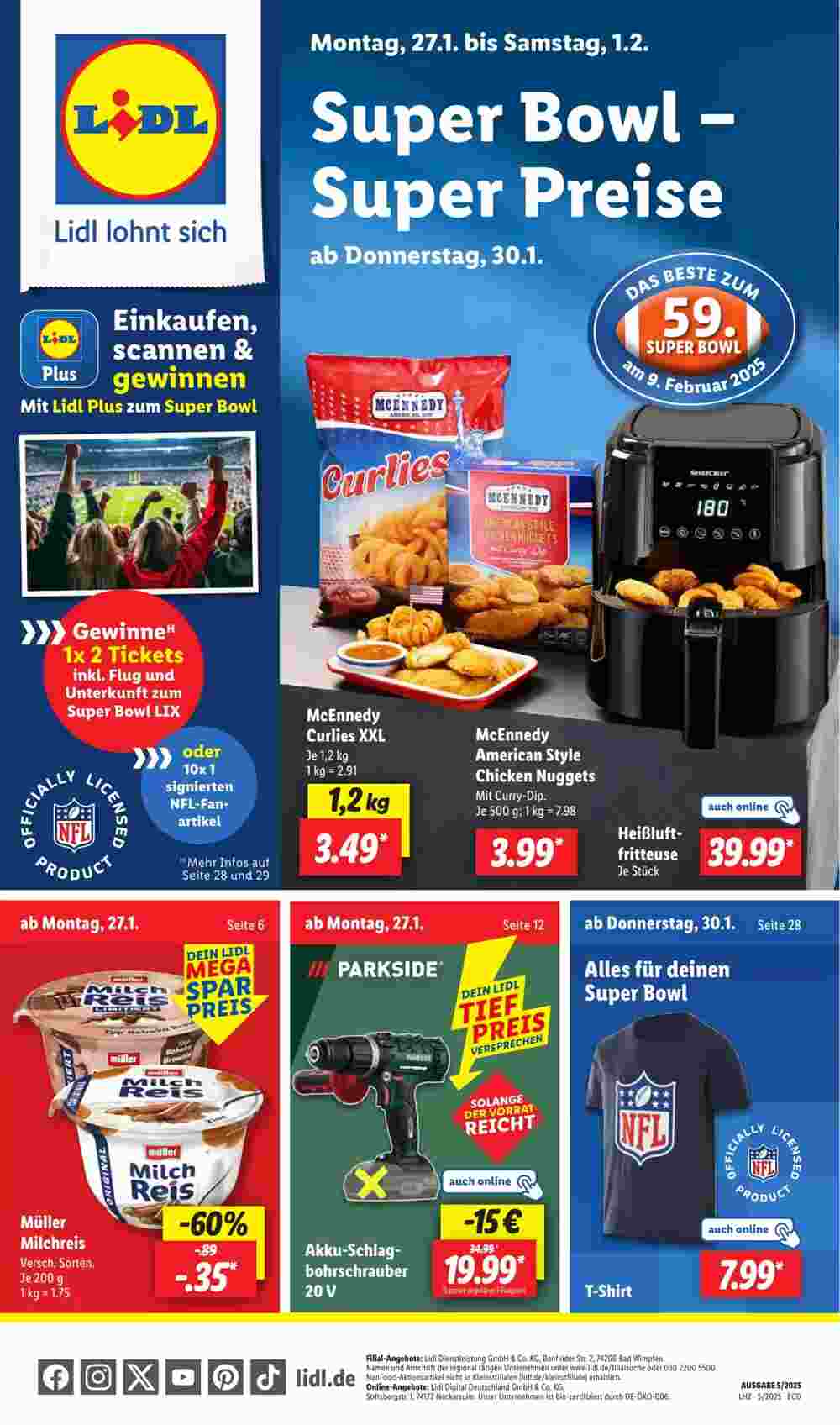 Lidl Prospekt (ab 27.01.2025) zum Blättern - Seite 1