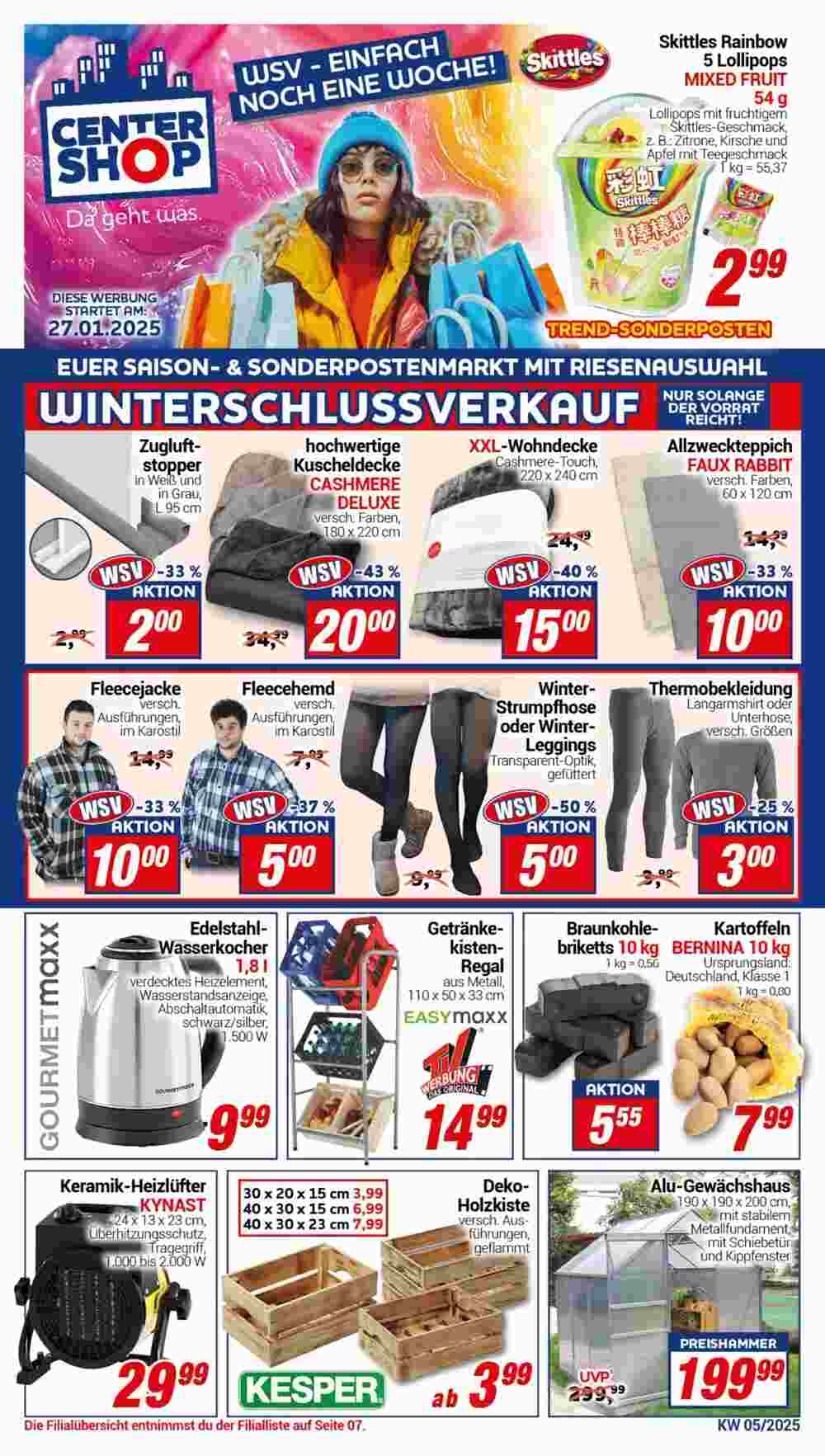 CENTERSHOP Prospekt (ab 27.01.2025) zum Blättern - Seite 1