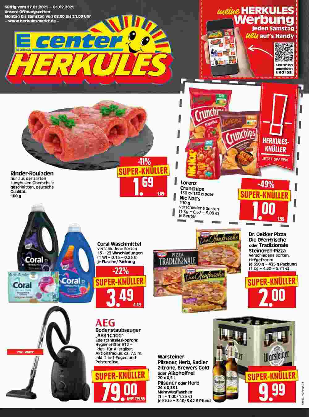 Edeka Herkules Prospekt (ab 27.01.2025) zum Blättern - Seite 1