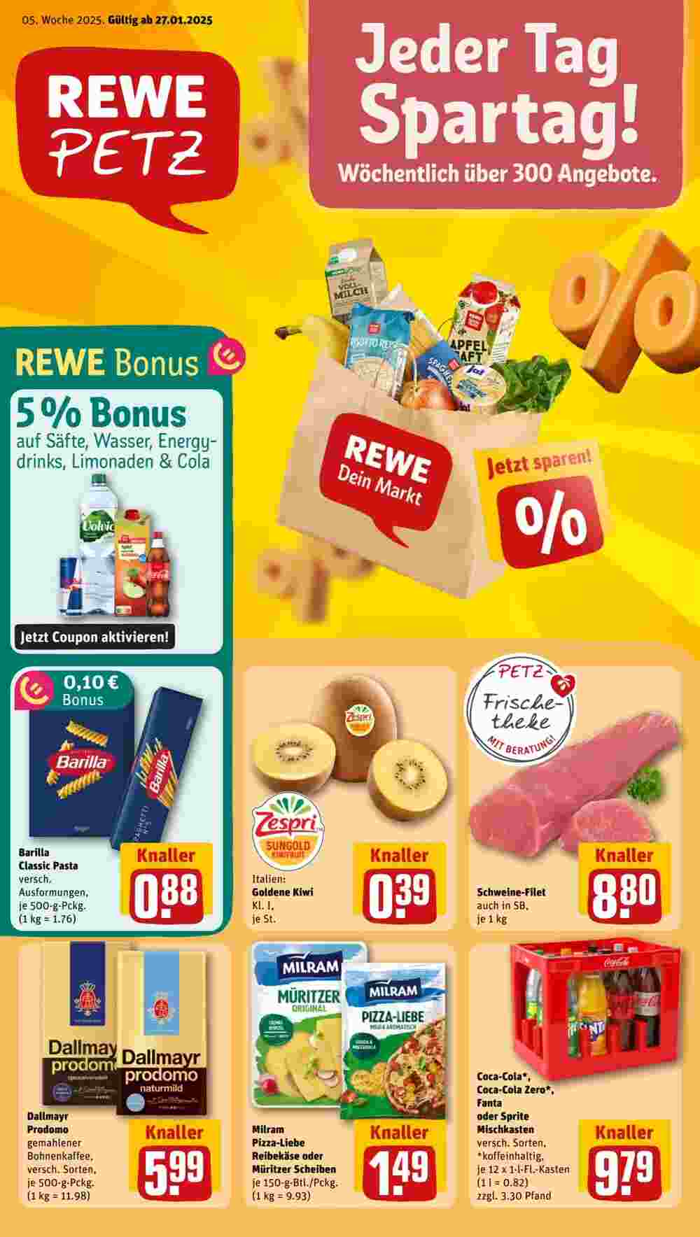 REWE PETZ Prospekt (ab 27.01.2025) zum Blättern - Seite 1