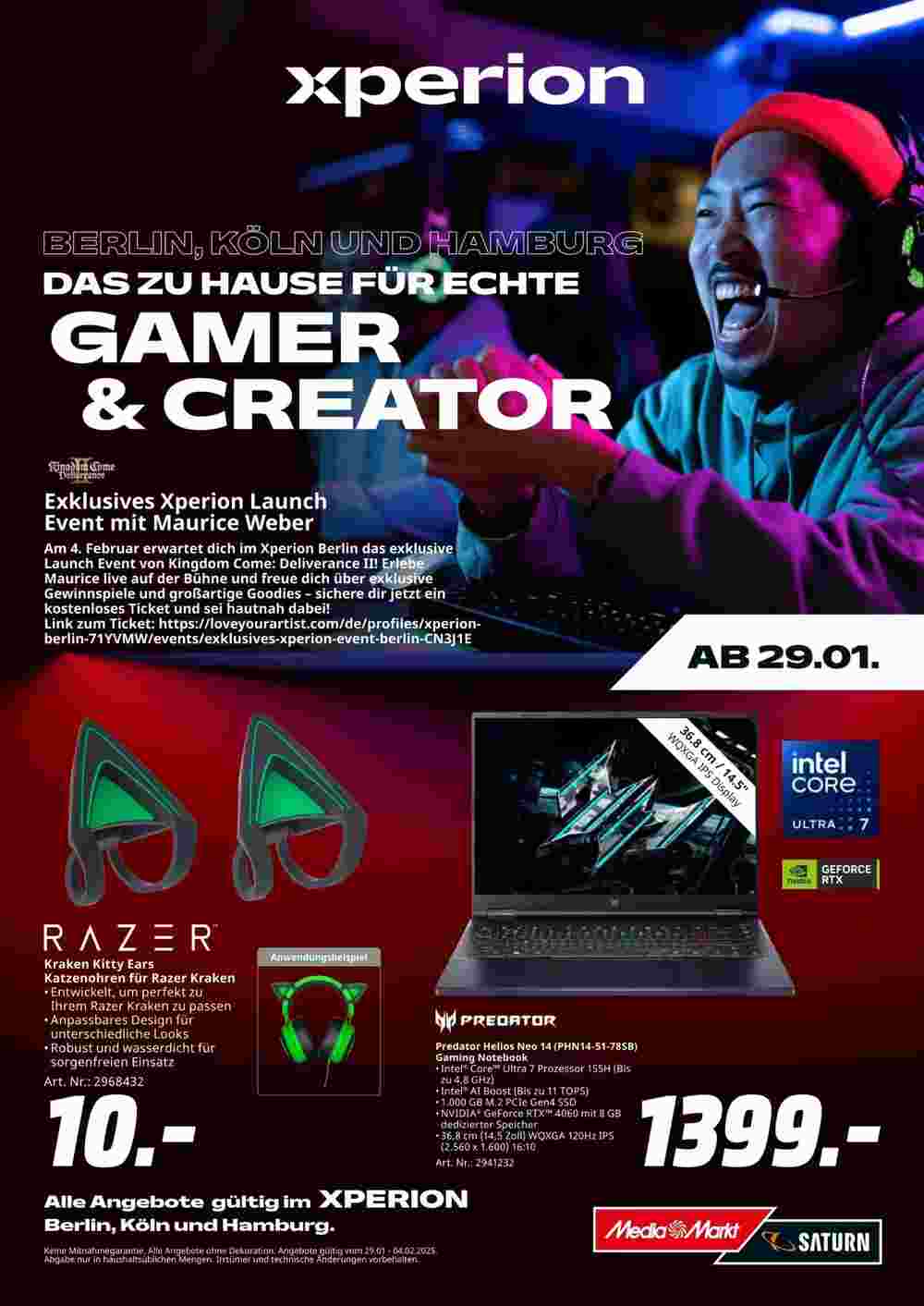 MediaMarkt Prospekt (ab 29.01.2025) zum Blättern - Seite 1