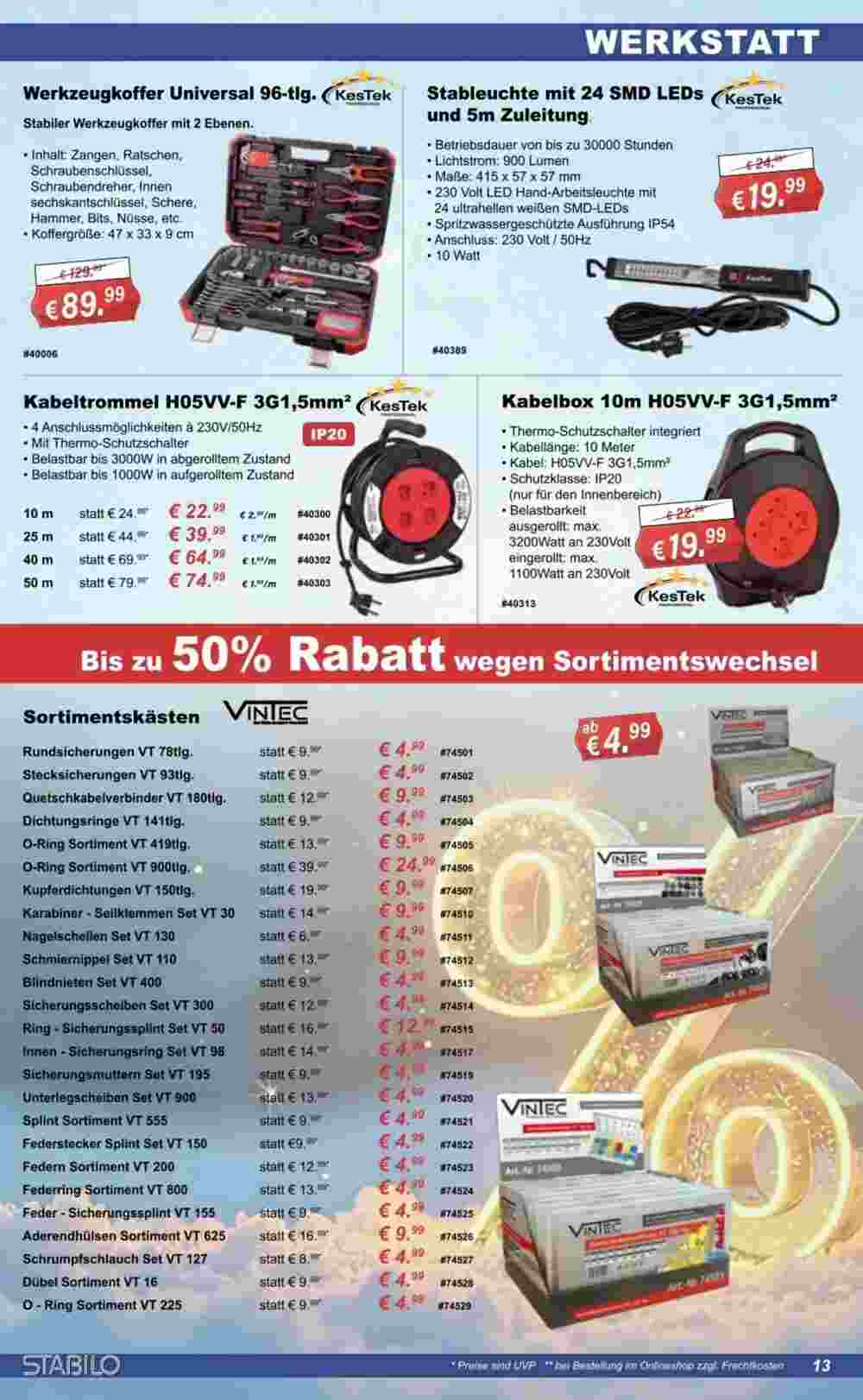 Stabilo Fachmarkt Prospekt (ab 29.01.2025) zum Blättern - Seite 13