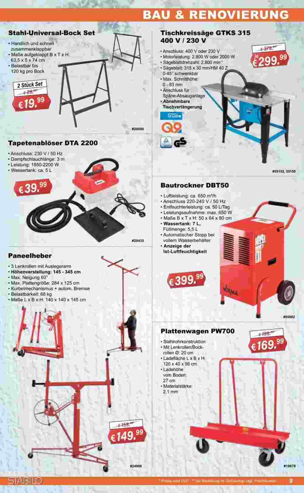 Stabilo Fachmarkt Prospekt (ab 29.01.2025) zum Blättern - Seite 9