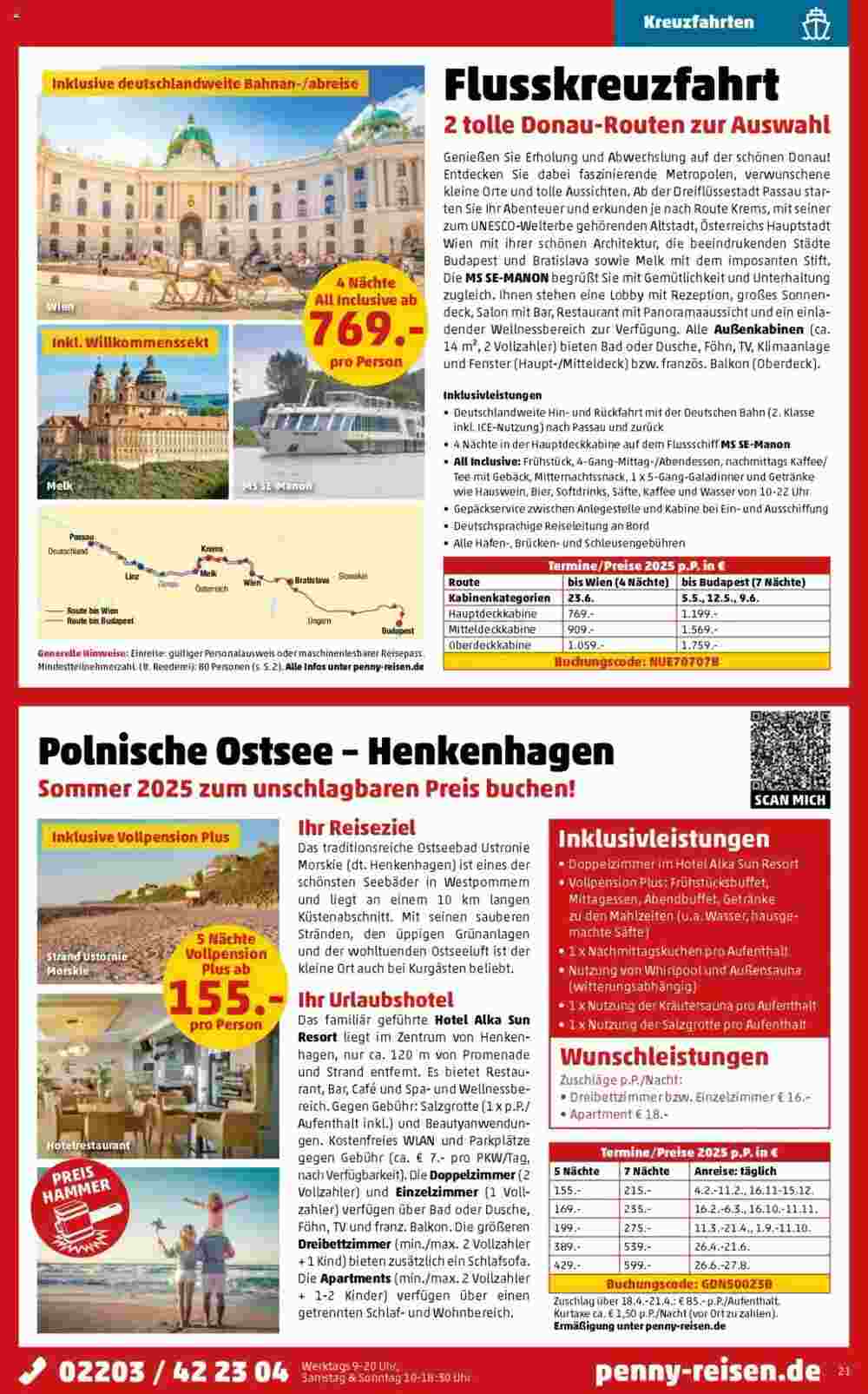 Penny Reisen Prospekt (ab 01.02.2025) zum Blättern - Seite 21