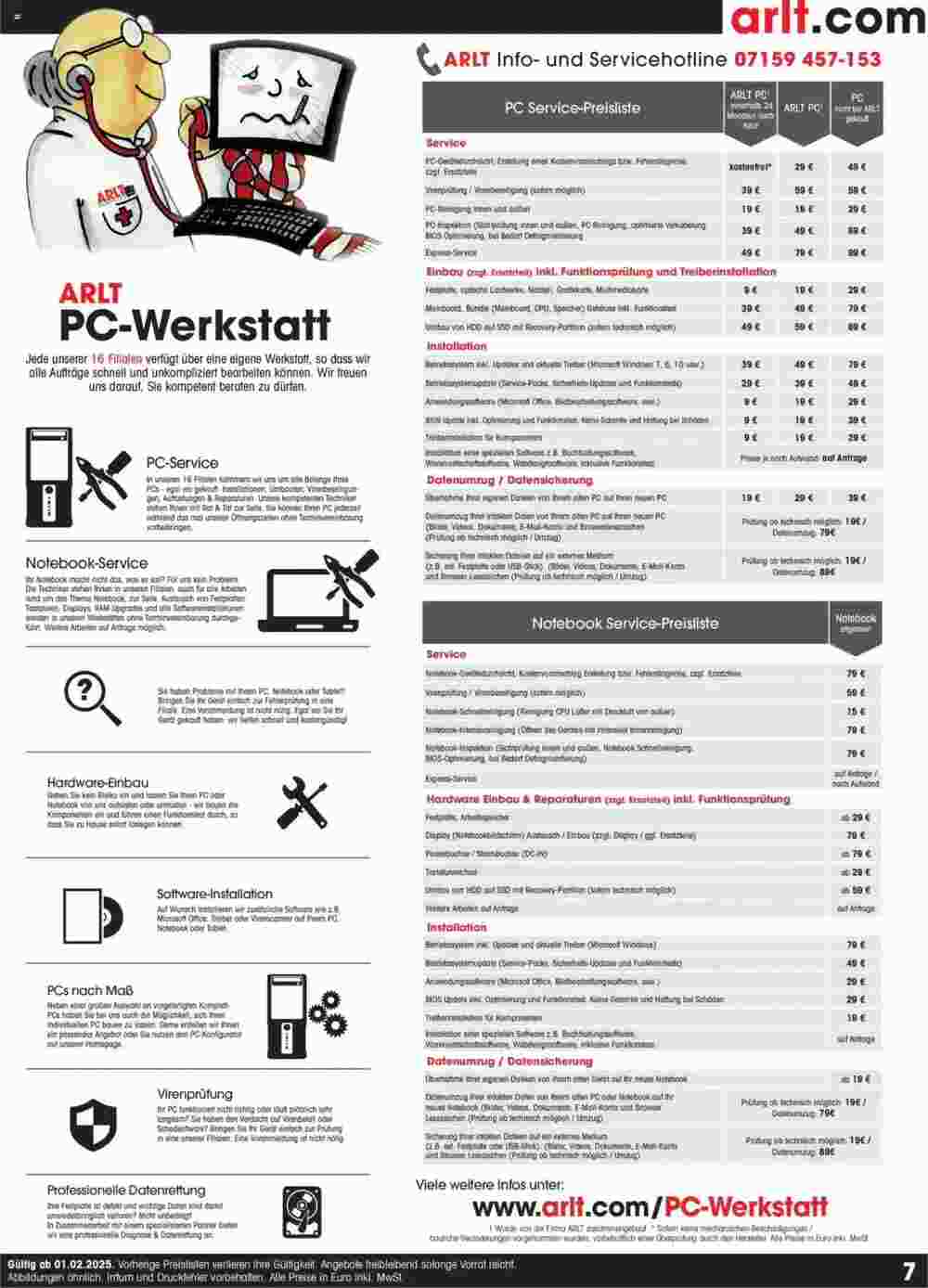 Arlt Prospekt (ab 01.02.2025) zum Blättern - Seite 7