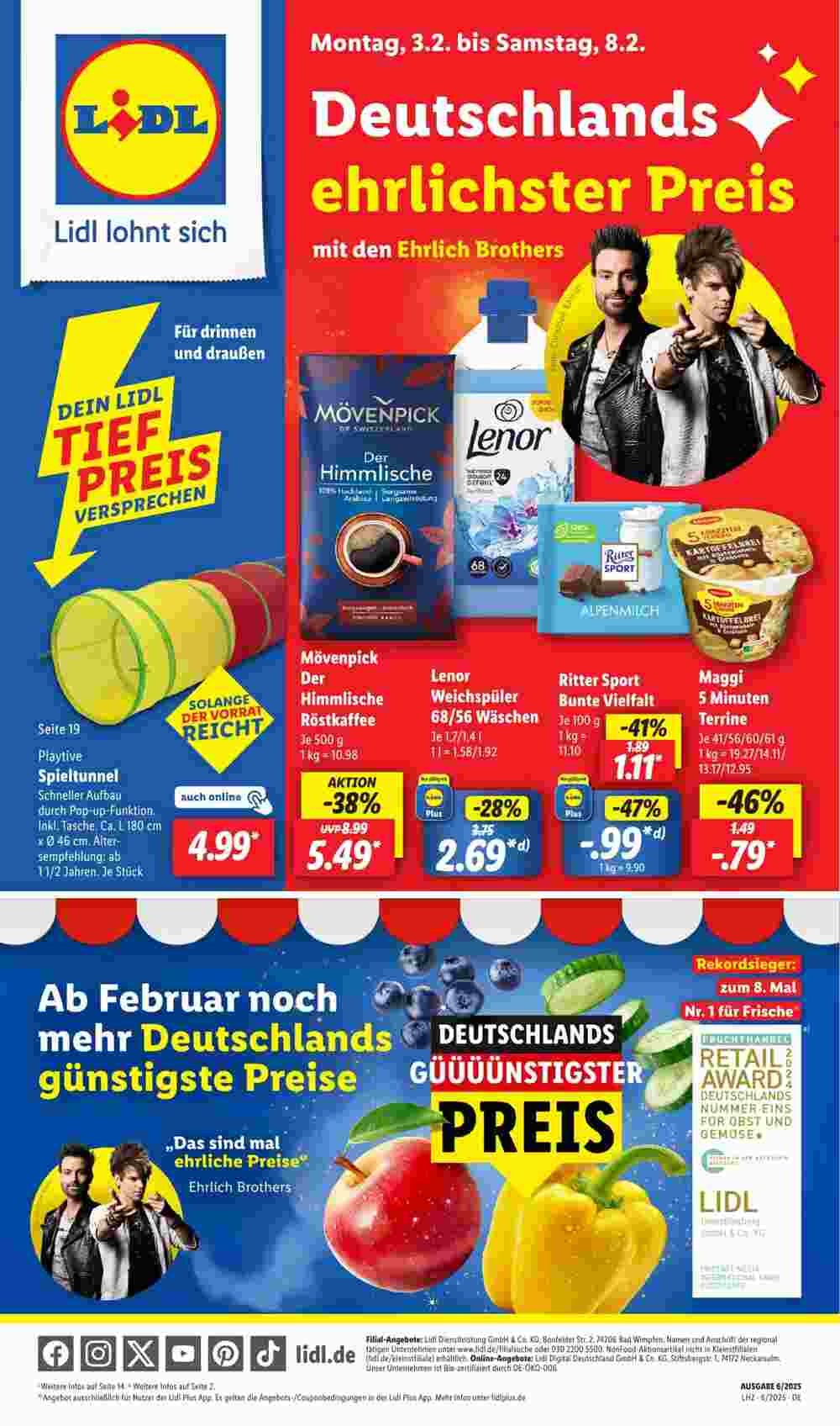 Lidl Prospekt (ab 03.02.2025) zum Blättern - Seite 1