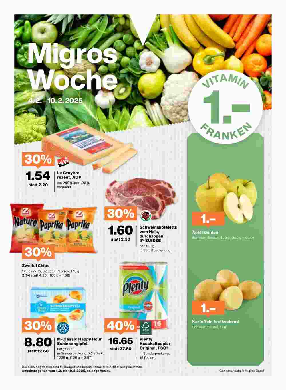 Migros Prospekt (ab 04.02.2025) zum Blättern - Seite 1