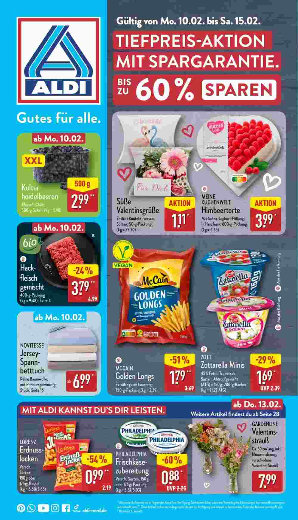 Aldi Nord Prospekt (ab 10.02.2025) zum Blättern - Seite 1