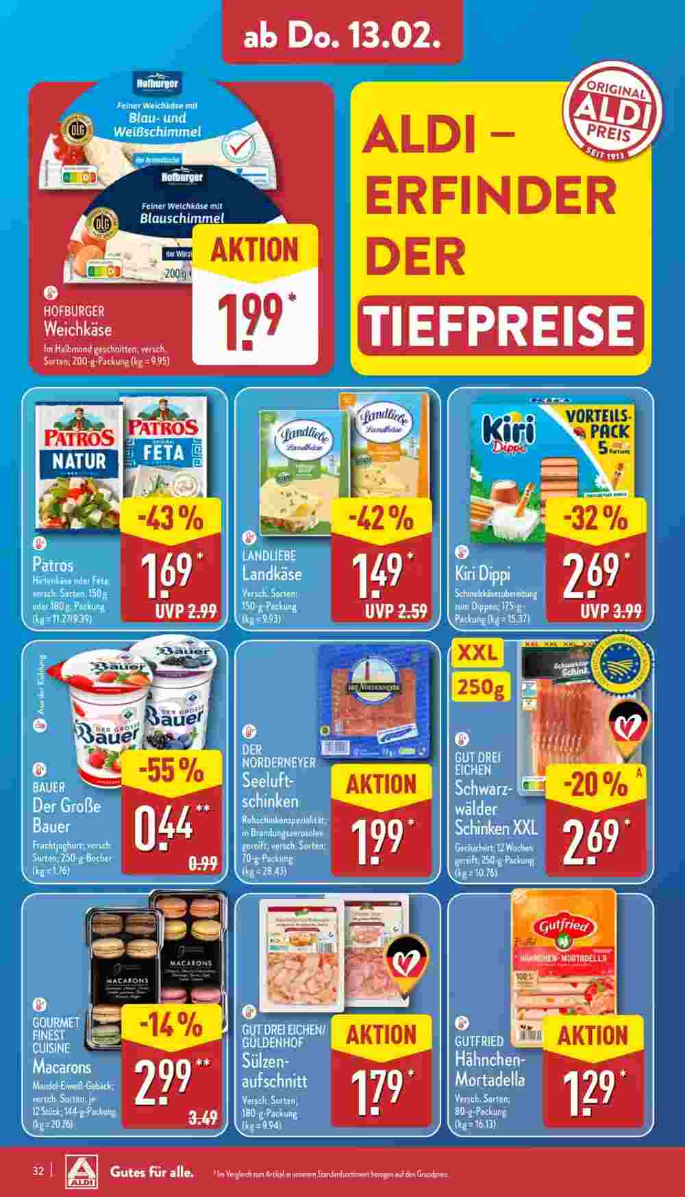 Aldi Nord Prospekt (ab 10.02.2025) zum Blättern - Seite 32