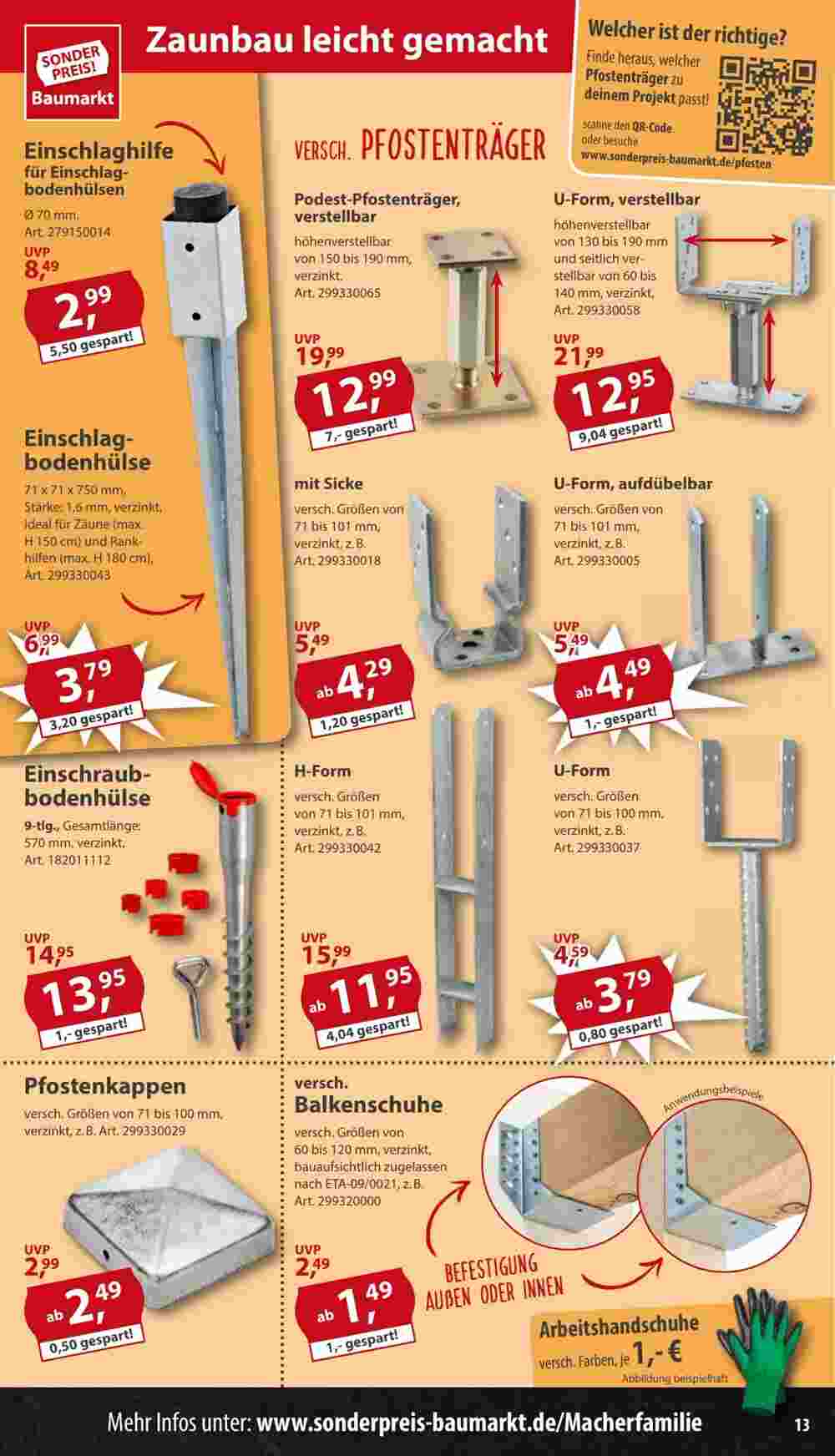 Sonderpreis Baumarkt Prospekt (ab 15.02.2025) zum Blättern - Seite 13