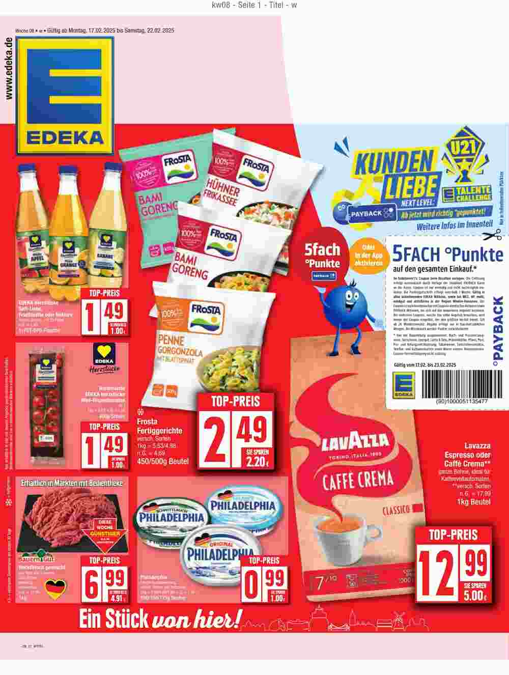 Edeka Prospekt (ab 16.02.2025) zum Blättern - Seite 1