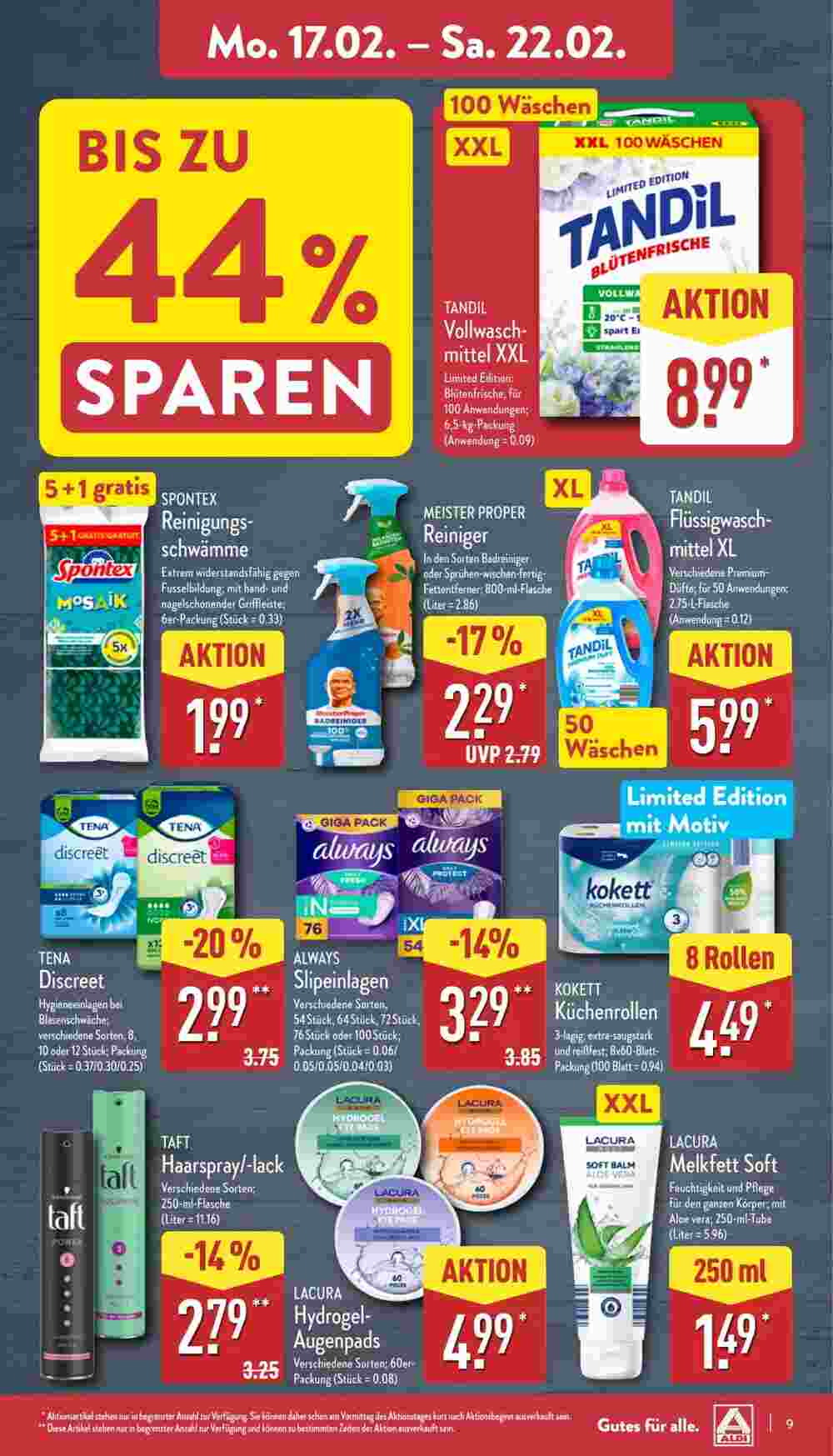 Aldi Nord Prospekt (ab 17.02.2025) zum Blättern - Seite 9