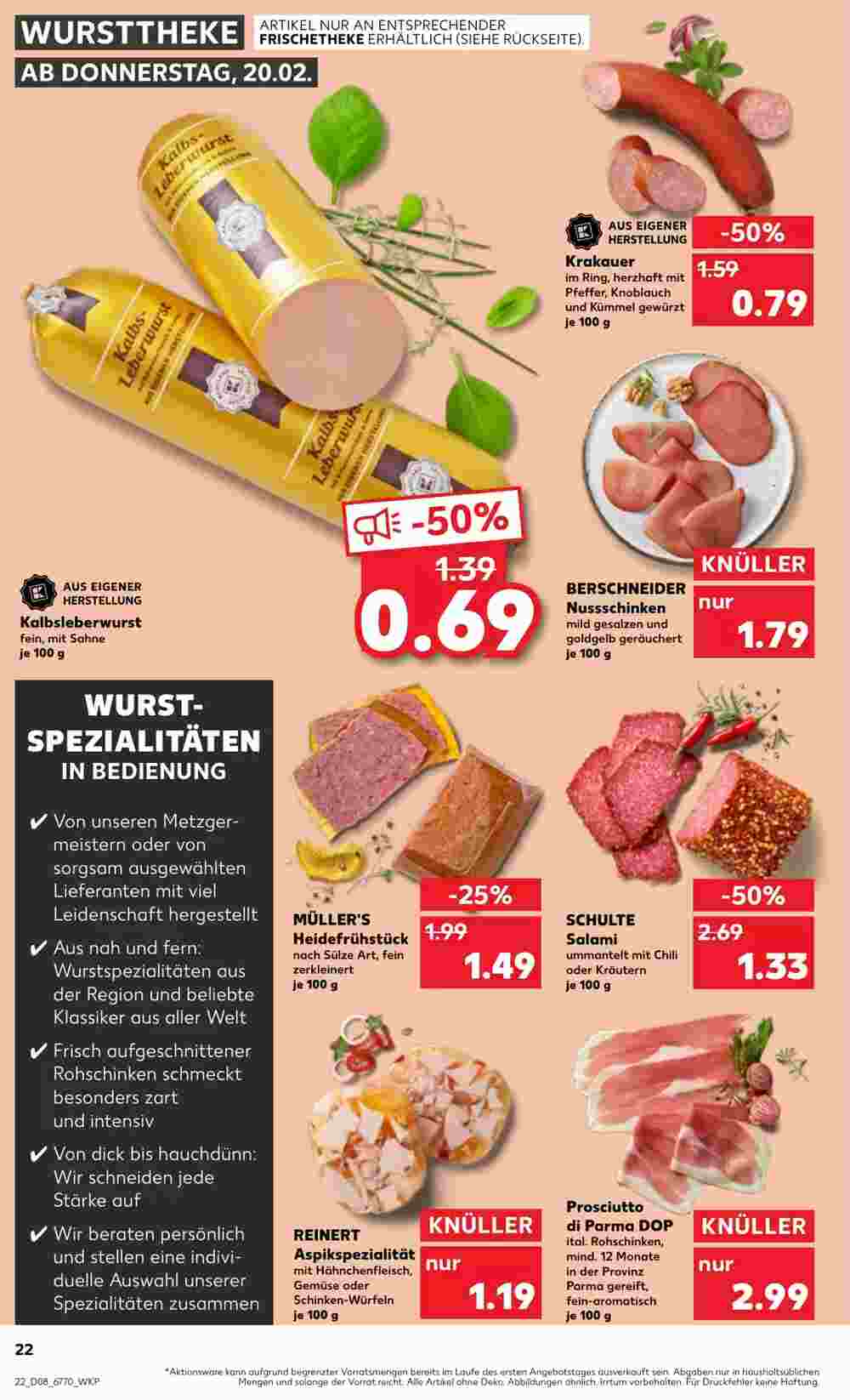 Kaufland Prospekt (ab 20.02.2025) zum Blättern - Seite 22