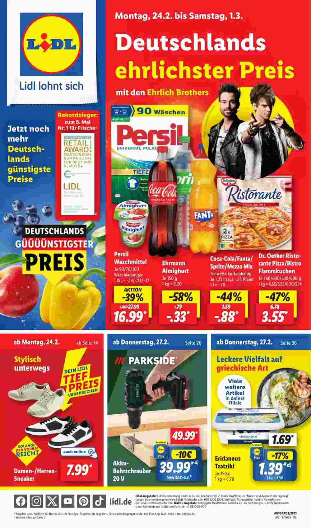 Lidl Prospekt (ab 24.02.2025) zum Blättern - Seite 1