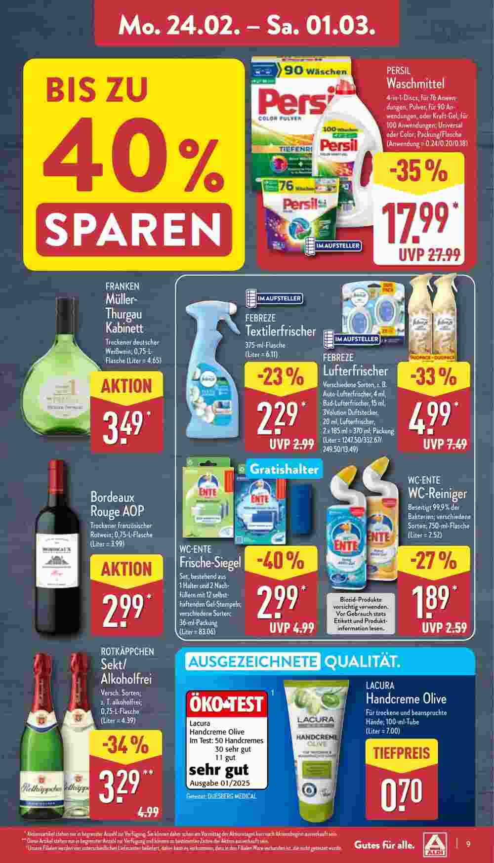 Aldi Nord Prospekt (ab 24.02.2025) zum Blättern - Seite 9