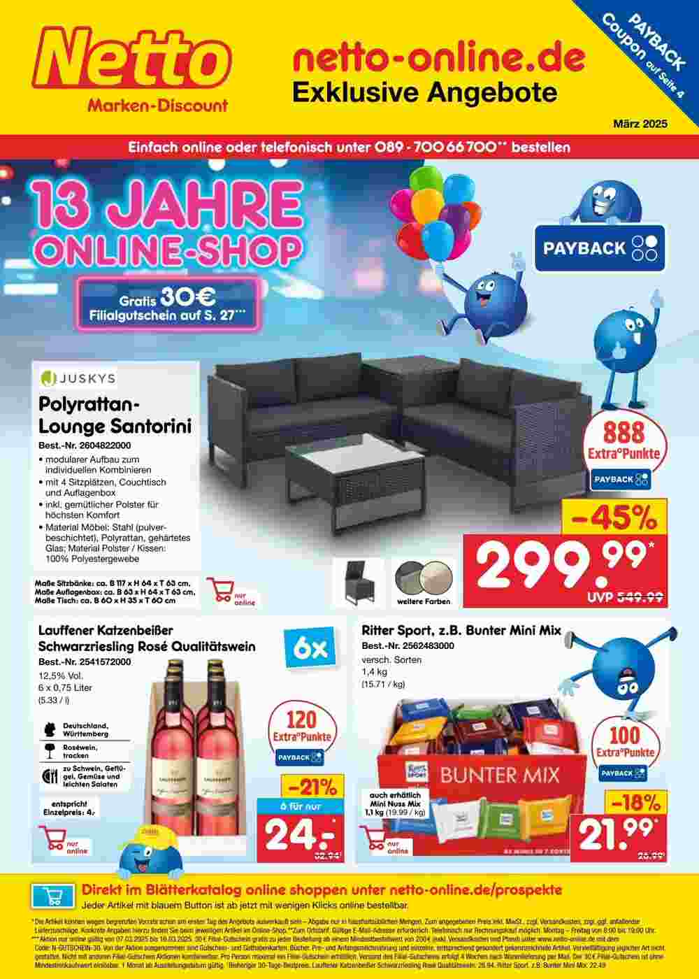 Netto Marken-Discount Prospekt (ab 01.03.2025) zum Blättern - Seite 1