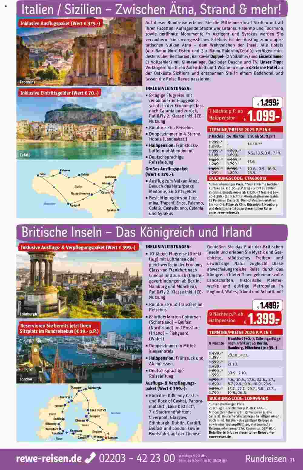 REWE Reisen Prospekt (ab 01.03.2025) zum Blättern - Seite 11