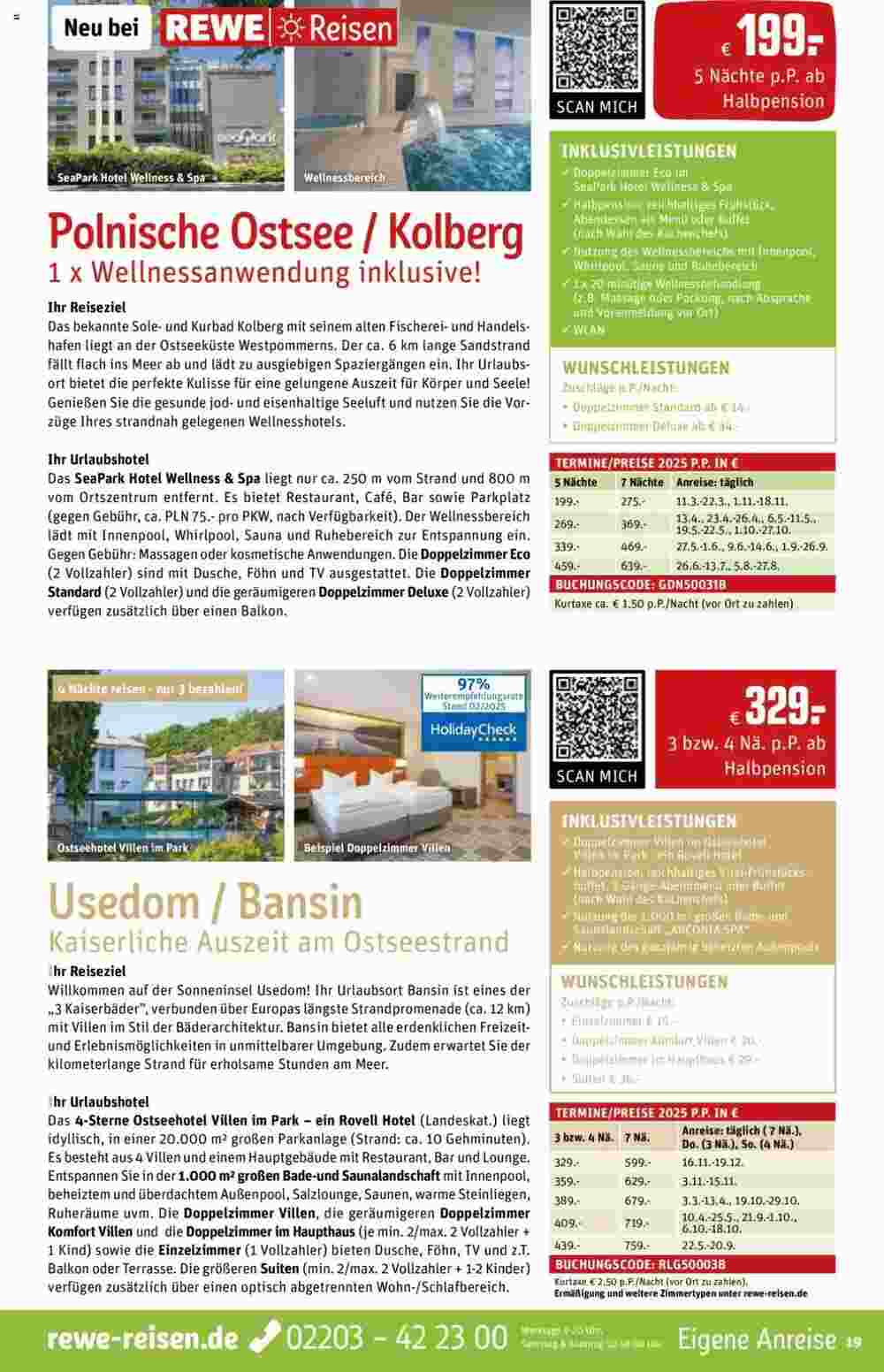 REWE Reisen Prospekt (ab 01.03.2025) zum Blättern - Seite 19