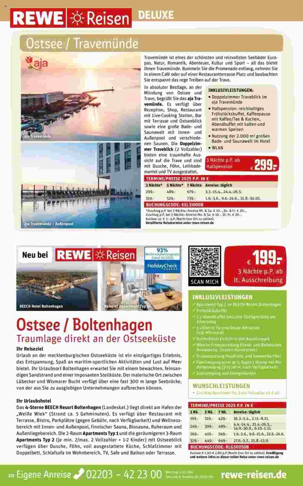 REWE Reisen Prospekt (ab 01.03.2025) zum Blättern - Seite 20