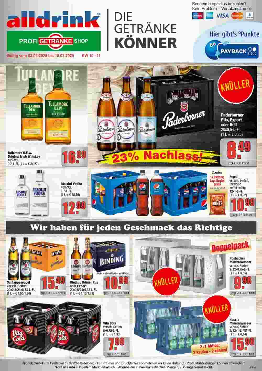 alldrink Prospekt (ab 03.03.2025) zum Blättern - Seite 1