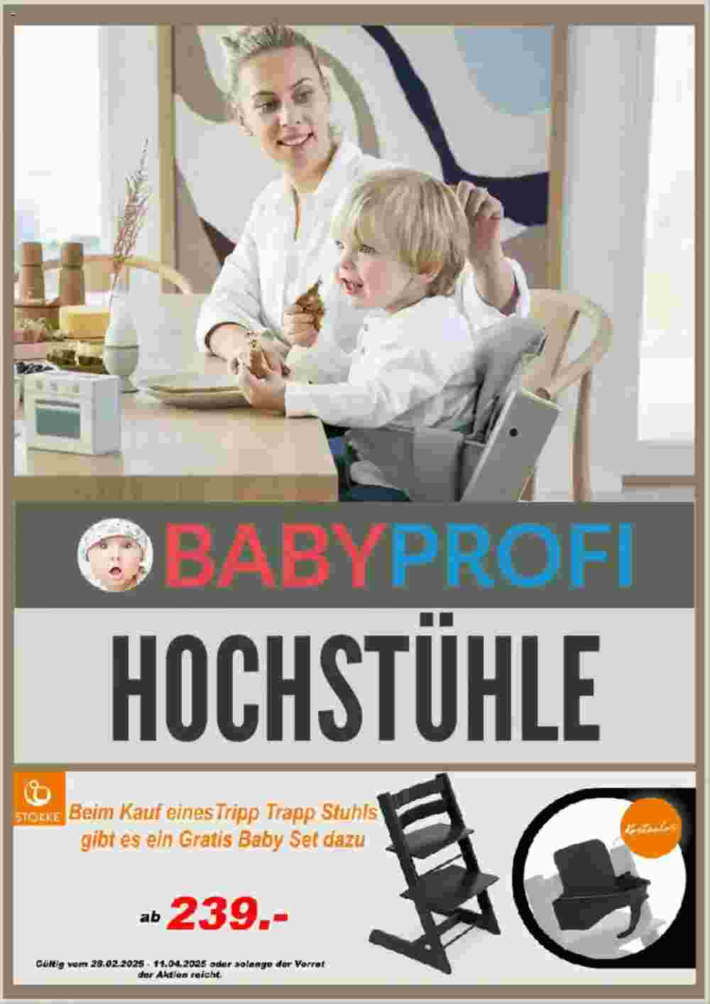 Babyprofi Babymarkt Prospekt (ab 11.03.2025) zum Blättern - Seite 1