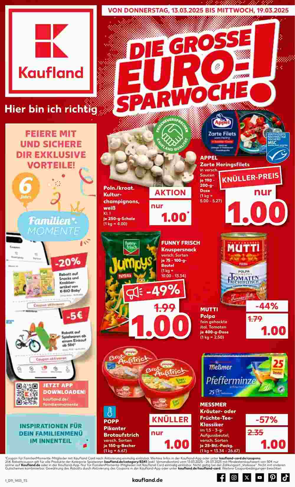 Kaufland Prospekt (ab 13.03.2025) zum Blättern - Seite 1