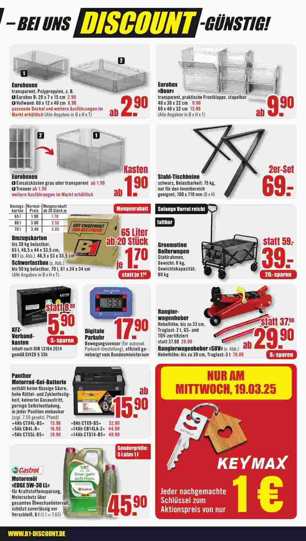 B1 Discount Baumarkt Prospekt (ab 15.03.2025) zum Blättern - Seite 9