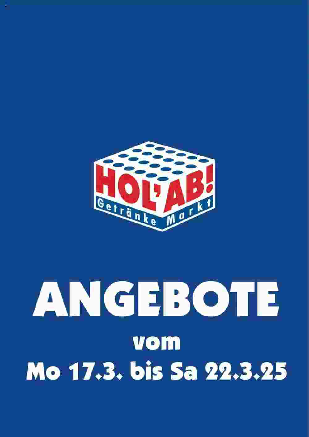 Hol'ab Getränkemarkt Prospekt (ab 17.03.2025) zum Blättern - Seite 1