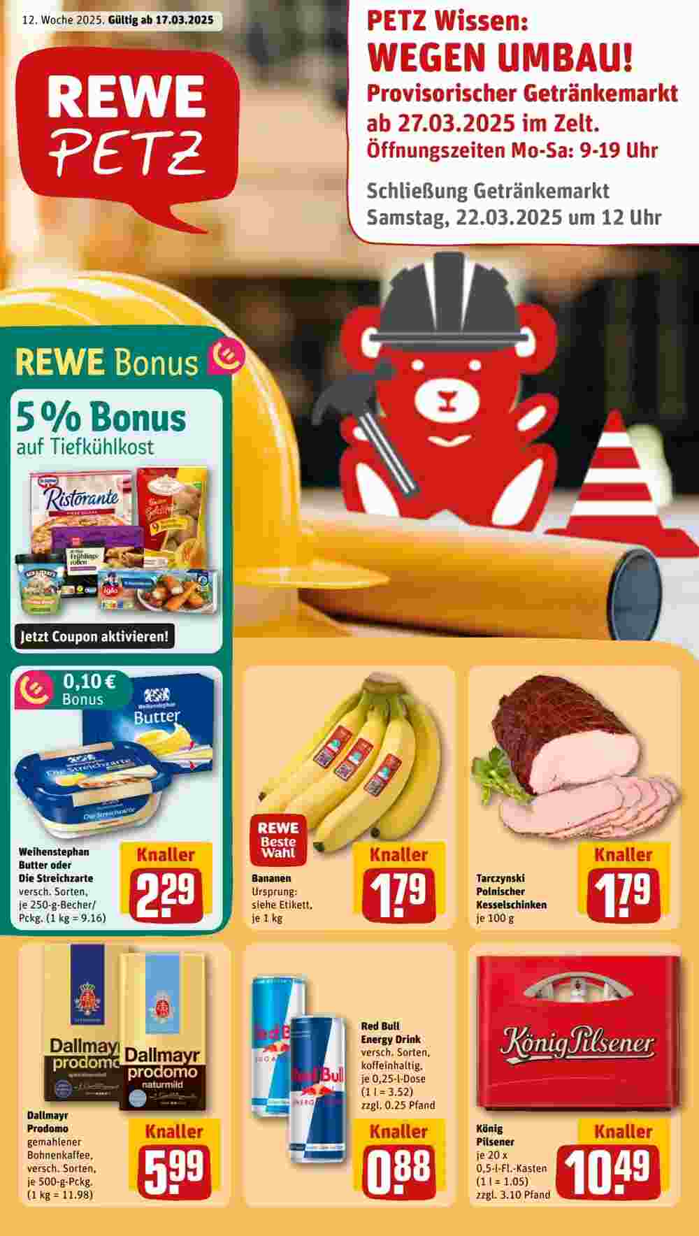 REWE PETZ Prospekt (ab 17.03.2025) zum Blättern - Seite 1