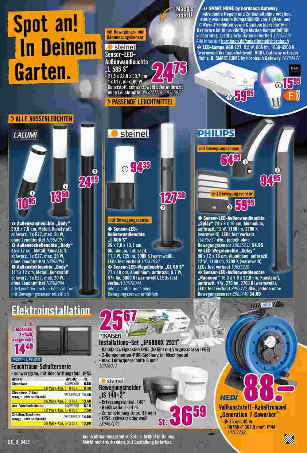 Hornbach Prospekt (ab 09.04.2025) zum Blättern - Seite 20