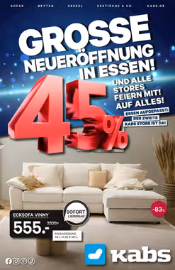 Kabs Polsterwelt Prospekt (ab 11.04.2025) zum Blättern