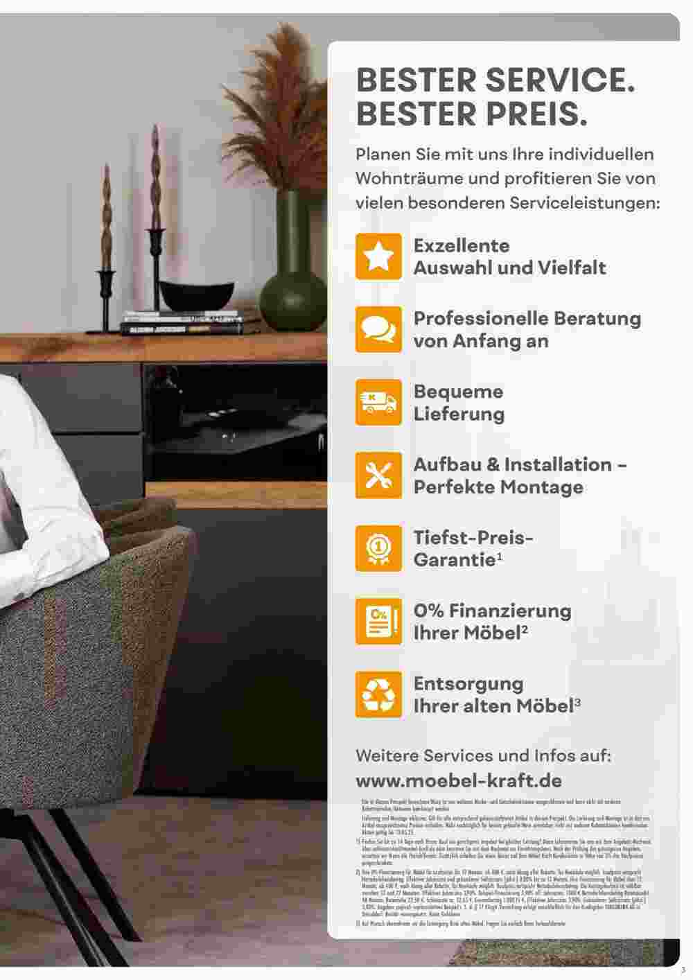Möbel Kraft Prospekt (ab 15.04.2025) zum Blättern - Seite 3