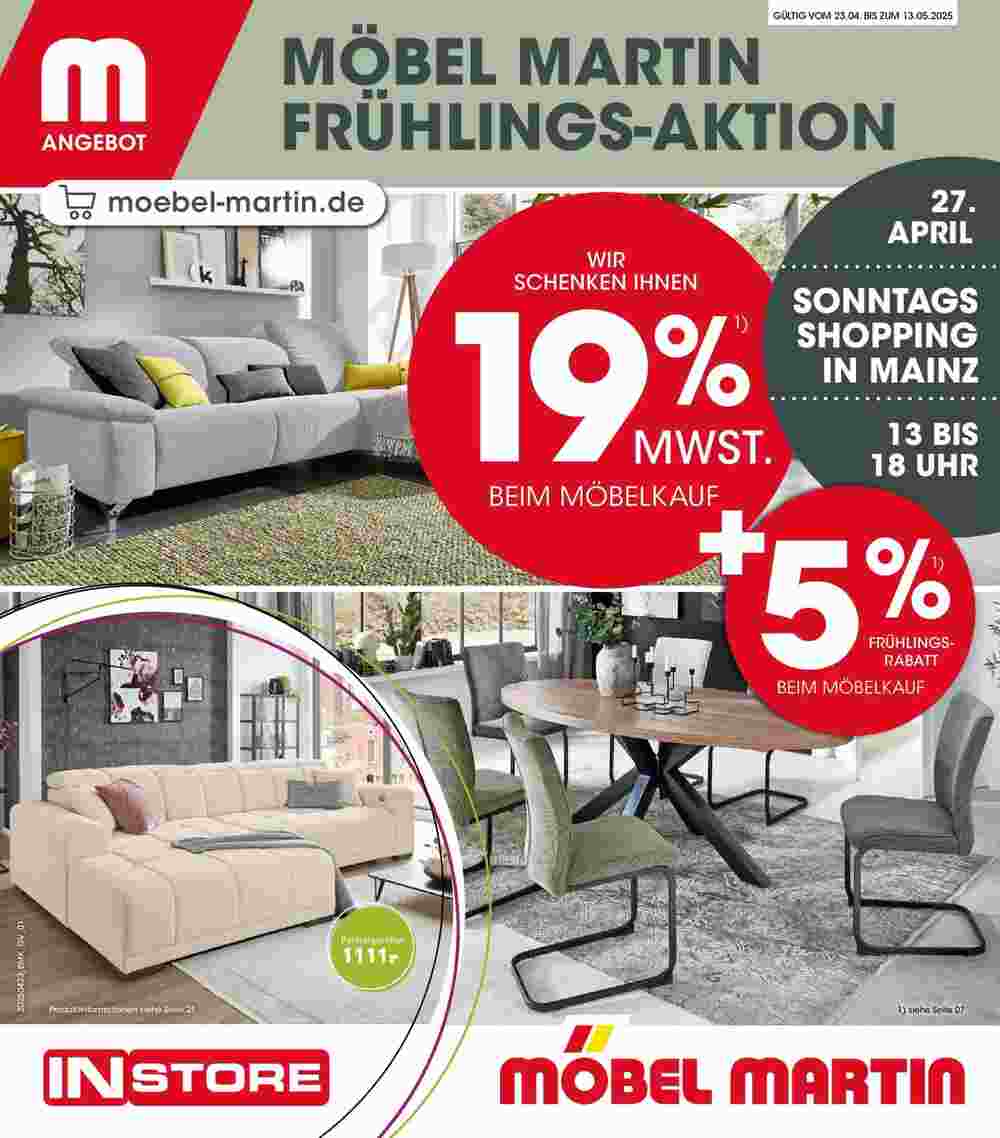 Möbel Martin Prospekt (ab 22.04.2025) zum Blättern - Seite 1