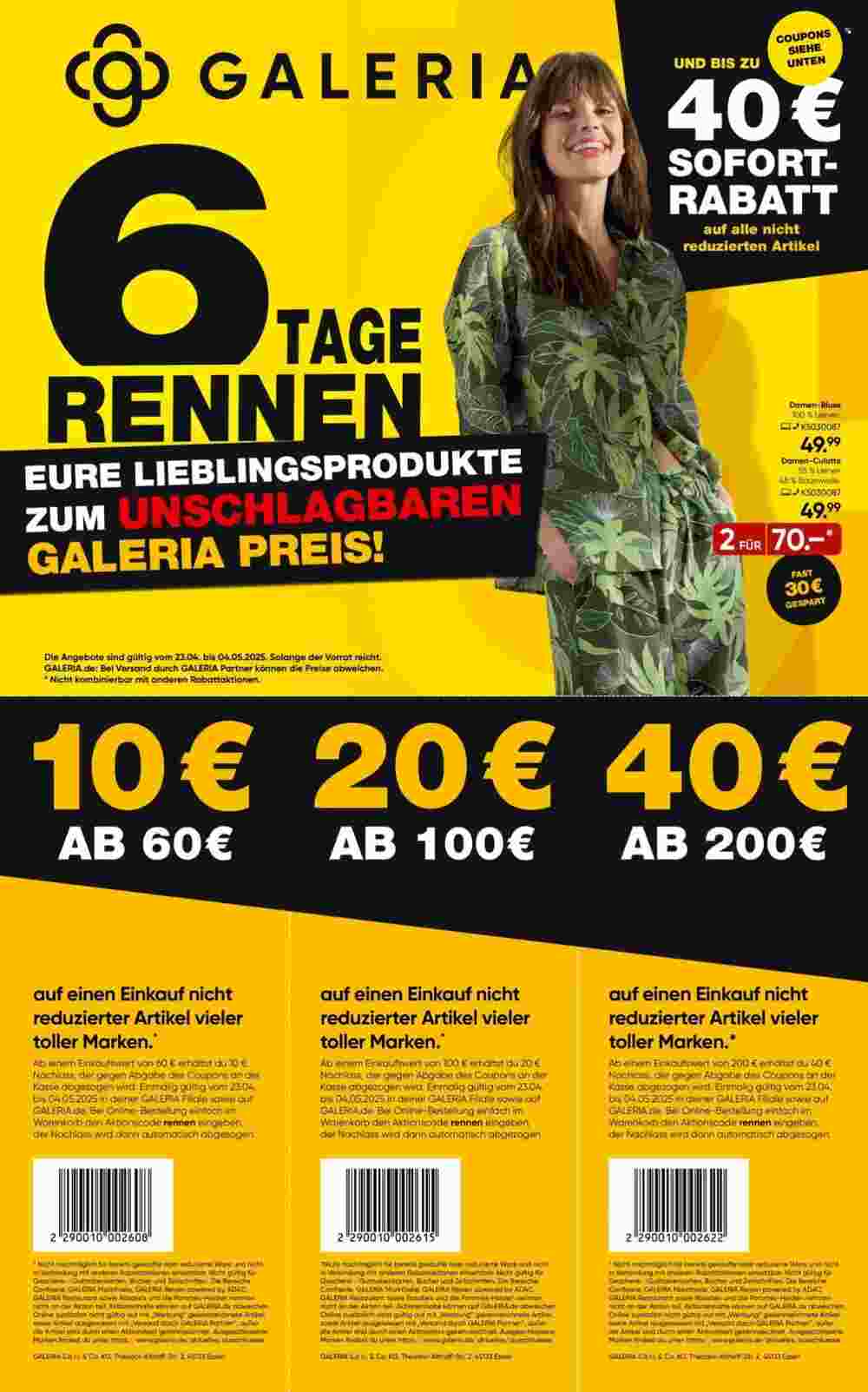 Galeria Prospekt (ab 23.04.2025) zum Blättern - Seite 1