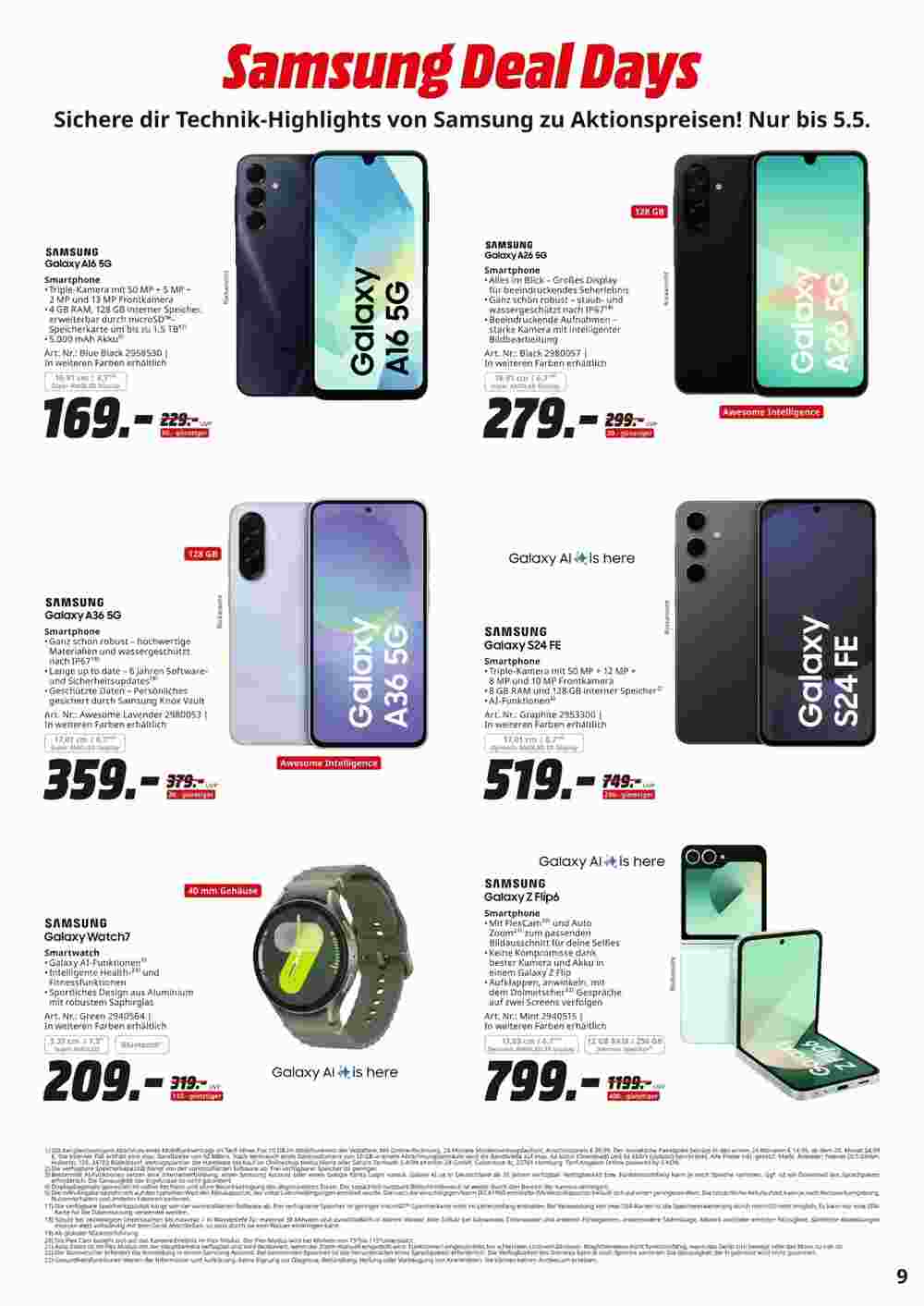 MediaMarkt Prospekt (ab 24.04.2025) zum Blättern - Seite 9