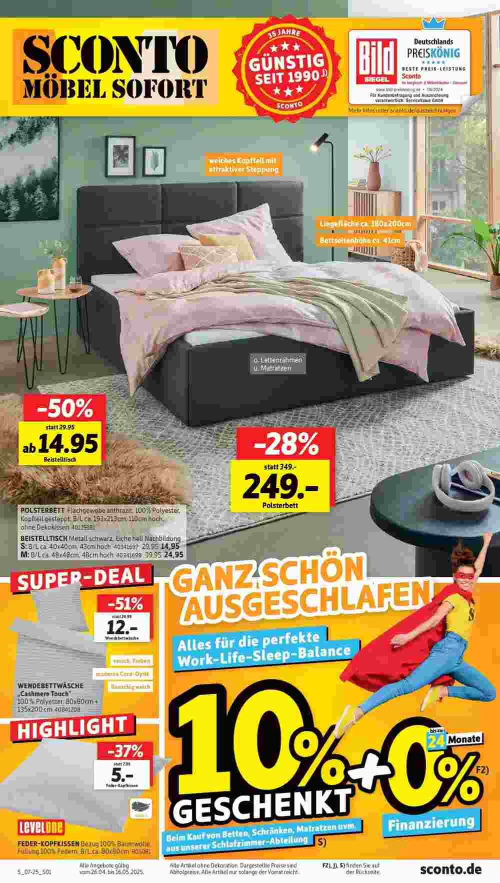 SCONTO Prospekt (ab 25.04.2025) zum Blättern - Seite 1