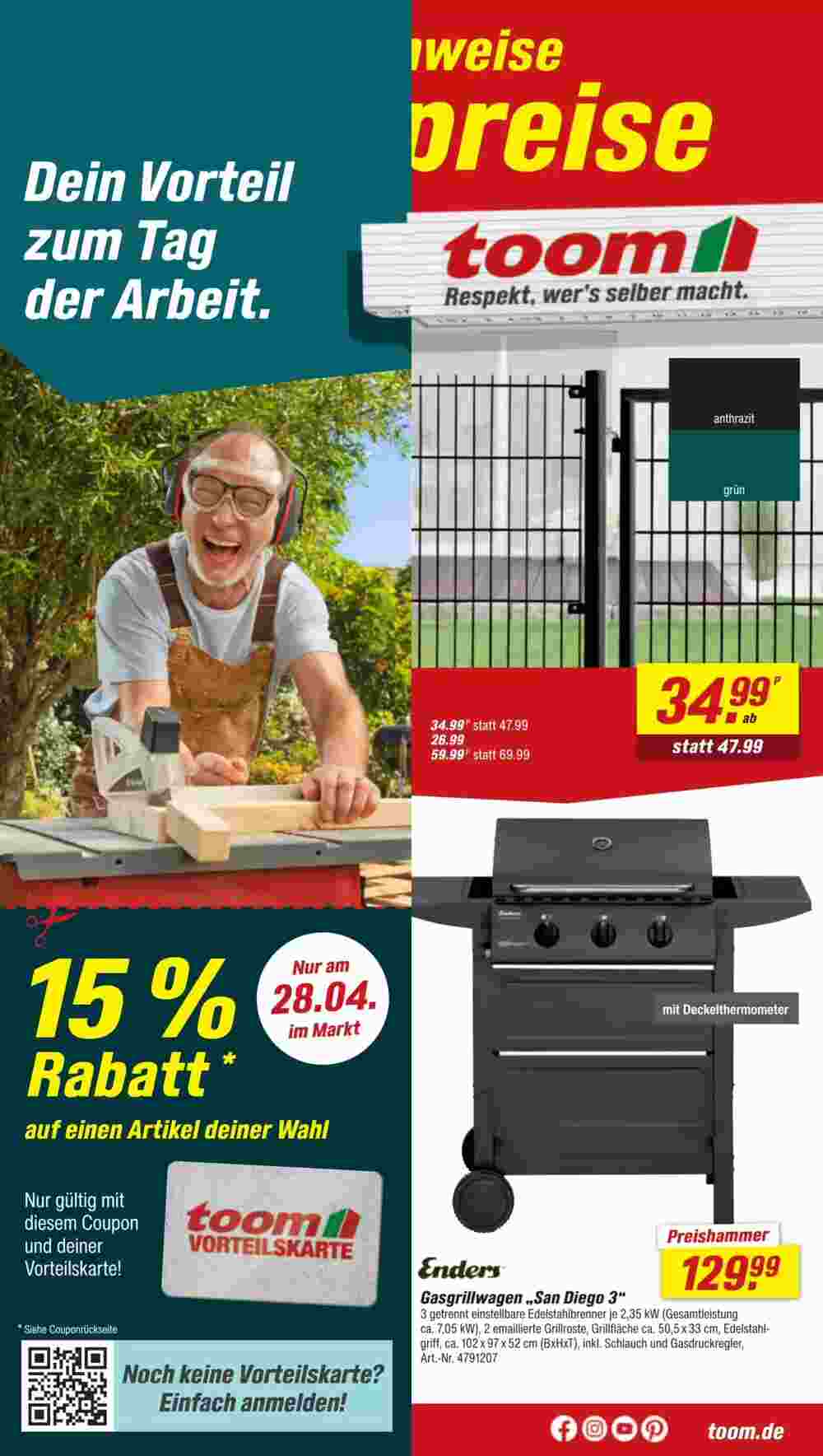 toom Baumarkt Prospekt (ab 26.04.2025) zum Blättern - Seite 1