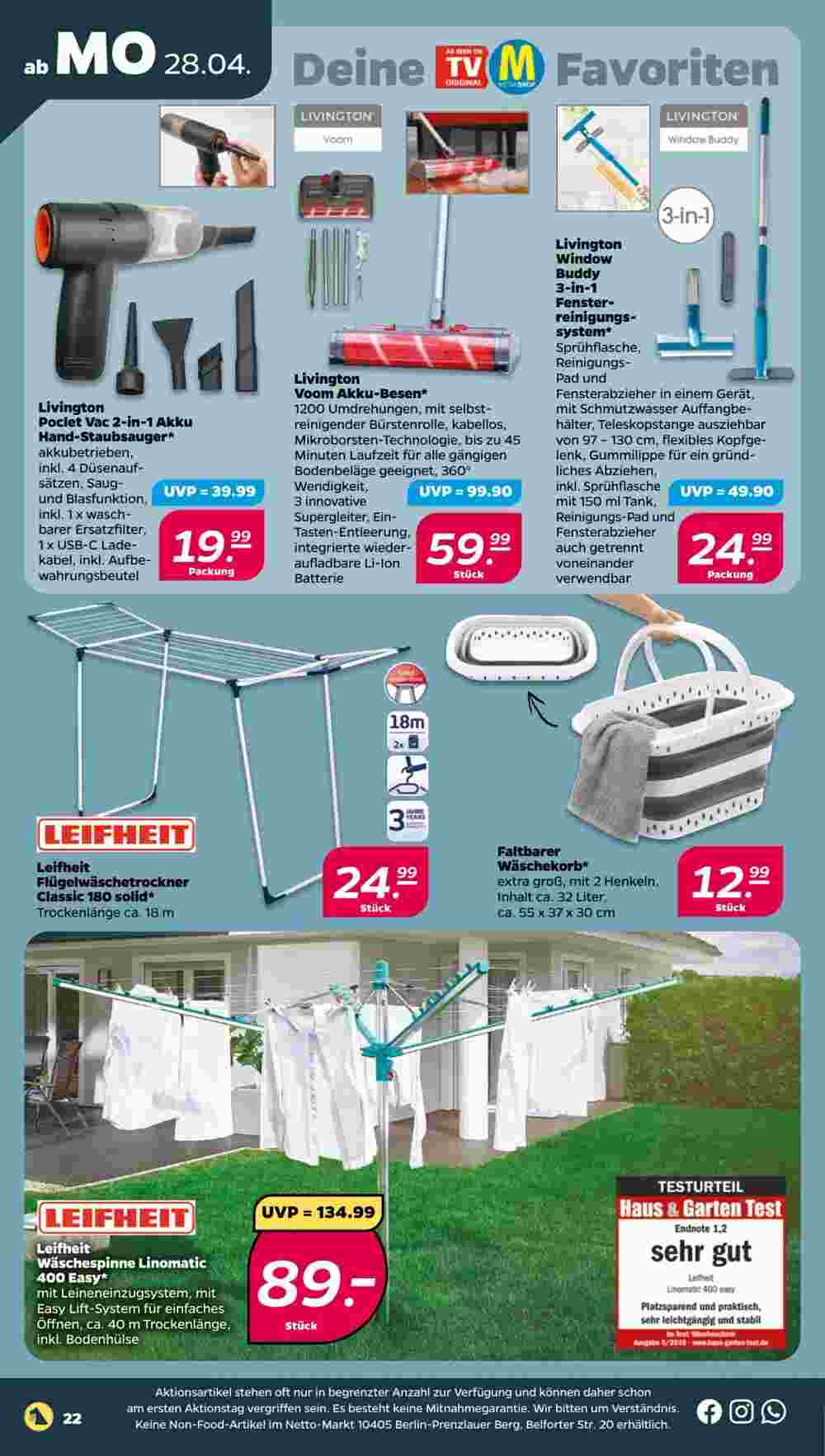 NETTO Prospekt (ab 28.04.2025) zum Blättern - Seite 22