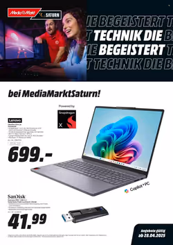 Saturn Prospekt (ab 28.04.2025) zum Blättern