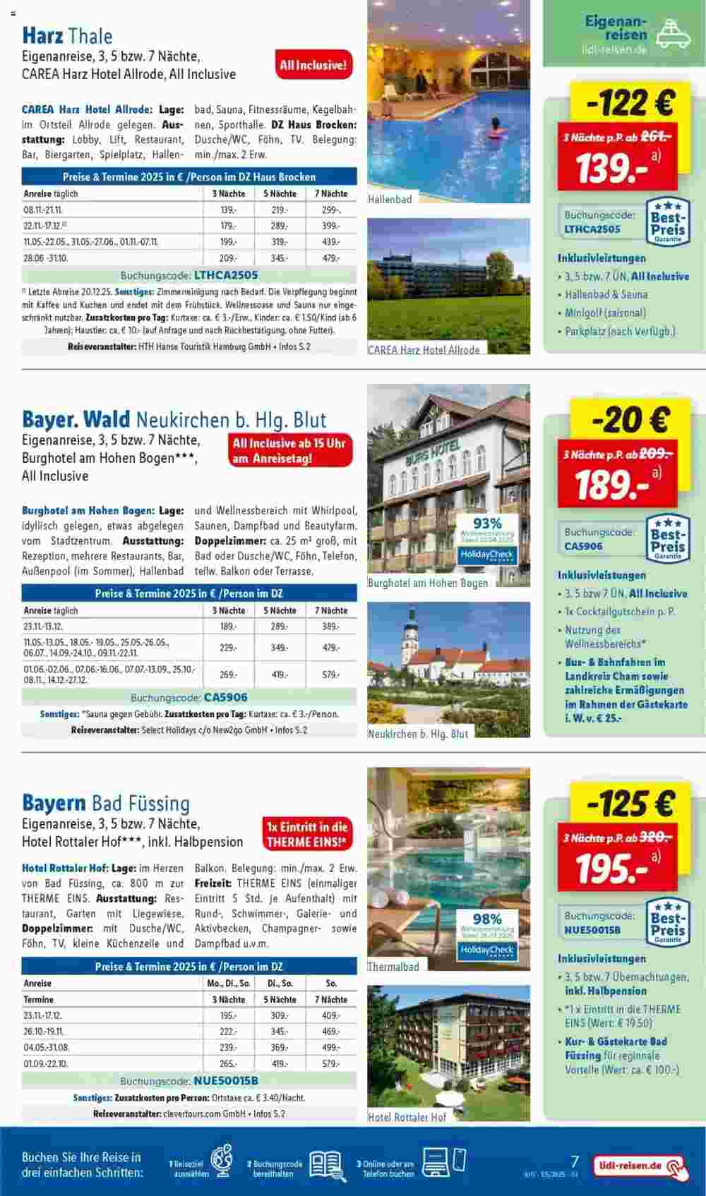 Lidl Reisen Prospekt (ab 29.04.2025) zum Blättern - Seite 7